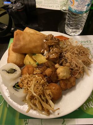Buffé plate   at Shi-Shang in Madrid