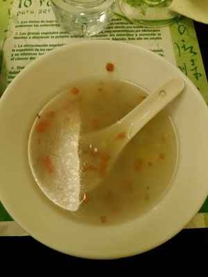 Soup of the day at Shi-Shang in Madrid