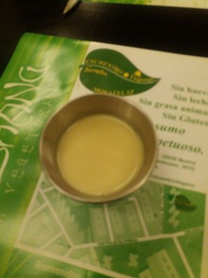 Creme caramel type dessert at Shi-Shang in Madrid