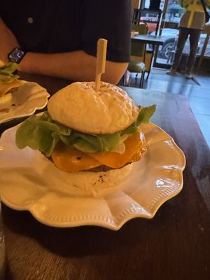 Impossible burger bao  at Belly Bao in Newtown