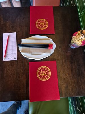 Cute setting at Belly Bao in Newtown