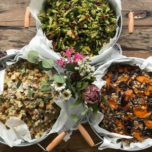 2 x vegan salads. 1 x veggie salad at Jarra Infusion in Pinjarra