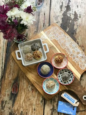 raw vegan desert balls at Jarra Infusion in Pinjarra