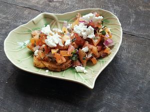 vegetarian brushcetta. at Jarra Infusion in Pinjarra