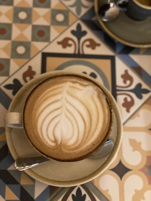 Cappuccino with oat milk   at EatMyTrip  in Barcelona