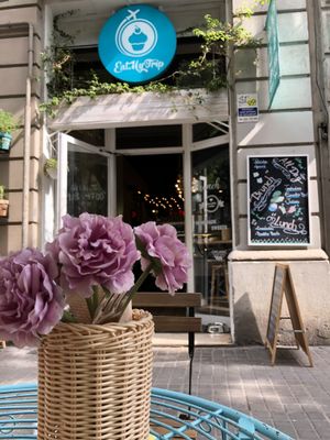 The cafe at EatMyTrip  in Barcelona