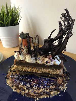 Vegan & gluten free banana bread nice cream sandwich  at EatMyTrip  in Barcelona