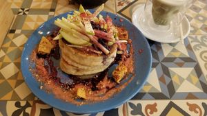Apple Pancakes at EatMyTrip  in Barcelona