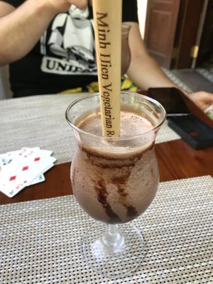 Vegan iced chocolate  at Minh Hien 3 in Hoi An