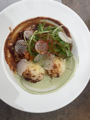 Frijoles Japanese style  at Cafe du Grütli in Geneva