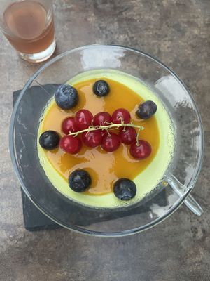 Panna cota   at Cafe du Grütli in Geneva