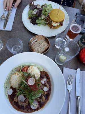 Vegan main courses  at Cafe du Grütli in Geneva