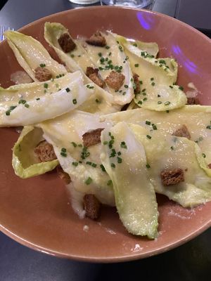 Endive salad. Lovely!  at Cafe du Grütli in Geneva