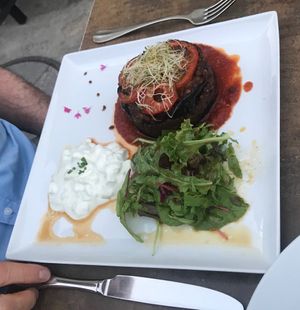 Moussaka  at Cafe du Grütli in Geneva