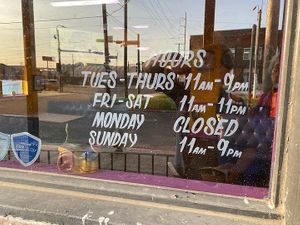 Hours as of May 2023 at Trilly Cheesesteaks in New Orleans