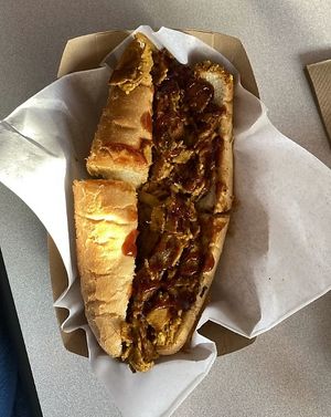 Vegan BBQ Chicken at Trilly Cheesesteaks in New Orleans