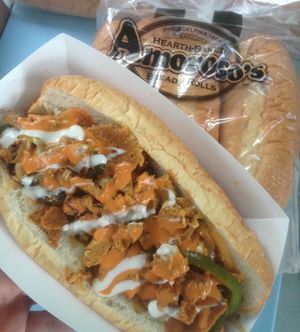 Vegan Buffalo Chicken Cheesesteak at Trilly Cheesesteaks in New Orleans
