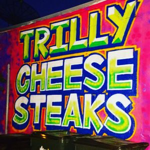 Outside wall at Trilly Cheesesteaks in New Orleans