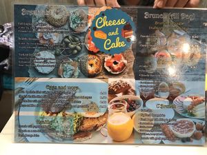 Menu at Cheese and Cake in Barcelona