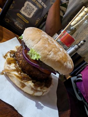 Burger noisette at Bohemian Burgers in Bruges