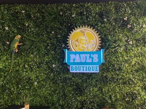 Cool interior wall at Bohemian Burgers in Bruges