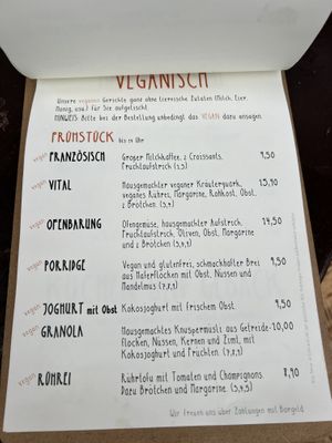 Karte 5  at Milchkaffee in Berlin