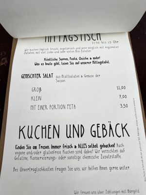 Karte 6  at Milchkaffee in Berlin