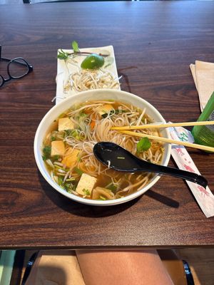 Delicious vegan pho !  at DD MAU in Maryland Heights