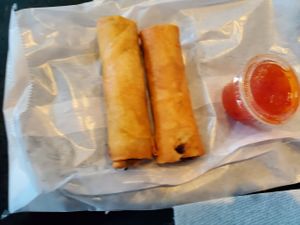 Veggie spring rolls. at DD MAU in Maryland Heights