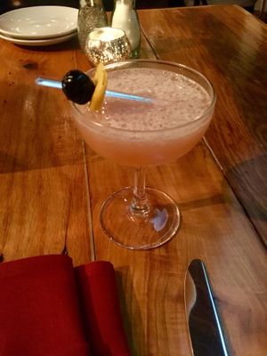 Indian Summer: gin + sweet potato/cran/oat liquor at Polite Society in St Louis