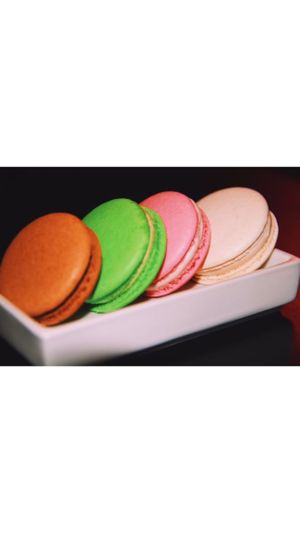 Vegan macarons! Made with chickpeas at Cafe No Fur - Cloud Kitchen in Las Vegas
