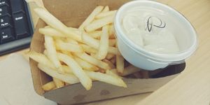 Fries with vegan aioli at Lord of the Fries - Snickle Lane in Auckland