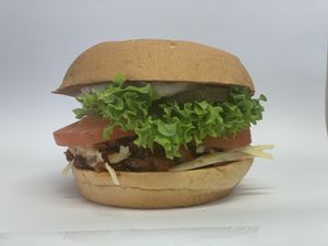 Buffalo chick’n burger ! at Lord of the Fries - Snickle Lane in Auckland