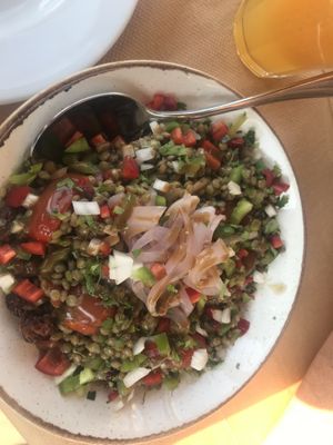 Lentil salad at To Pardalo Katsiki  in Lefkada