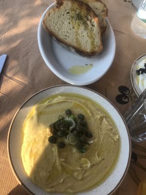 Fava dip at To Pardalo Katsiki  in Lefkada
