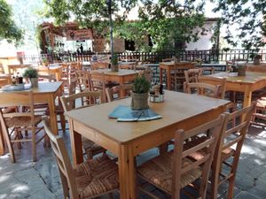 Square at To Pardalo Katsiki  in Lefkada