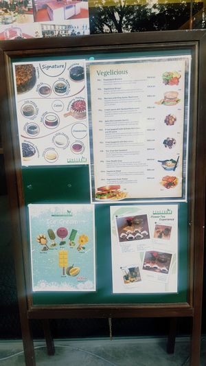 menu at PC Studio Cafe in Selangor