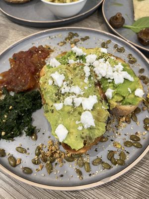 Smashed Avocado   at The Hummingbird Waterside Cafe in Mandurah