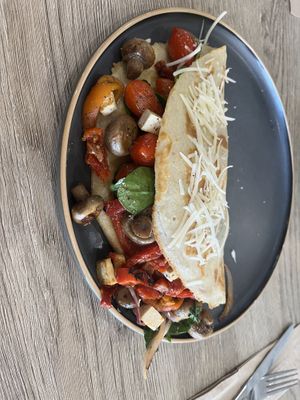 Vegan Crepe  at The Hummingbird Waterside Cafe in Mandurah