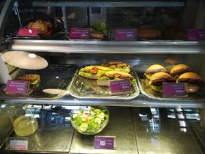 Sandwiches at Napfenyes Cukraszat - Bajcsy Zsilinszky in Budapest