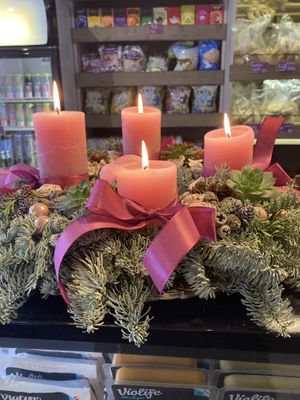 Christmas decor at Napfenyes Cukraszat - Bajcsy Zsilinszky in Budapest