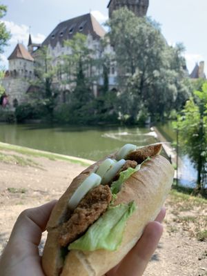 Seitan Sandwich (to go :))  at Napfenyes Cukraszat - Bajcsy Zsilinszky in Budapest
