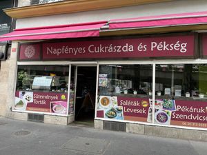 Store front  at Napfenyes Cukraszat - Bajcsy Zsilinszky in Budapest