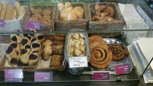A few baked goods at Napfenyes Cukraszat - Bajcsy Zsilinszky in Budapest