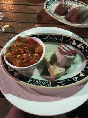 Setain and tofu stew  at Feast at Lele - Luau in Lahaina