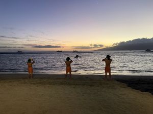 Starting the luau at Feast at Lele - Luau in Lahaina