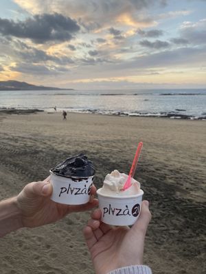 Chocolate fondante and hazelnut  at Pliza 21 in Gran Canaria