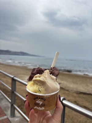Delicious! And perfect spot by the beachh  at Pliza 21 in Gran Canaria