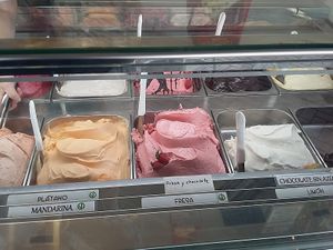 Some of their vegan range at Pliza 21 in Gran Canaria