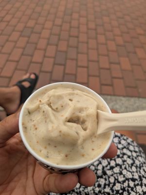 Fig ice cream, so tasty! at Pliza 21 in Gran Canaria